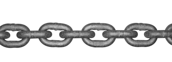 Cadena de ancla marina